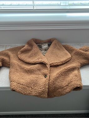 Free People Teddy Sherpa Jacket in Camel size Small
